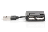 Digitus DA-70217 interface hub 480 Mbit/s Sort