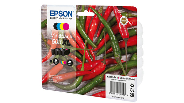 Epson 503XL blækpatron 4 stk Original Højt (XL) udbytte Sort, Blå, Magenta, Gul