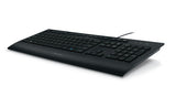 Logitech K280E Pro f/ Business tastatur Kontor USB QWERTY Nordisk Sort