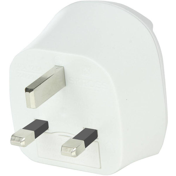 Skross 1.500230-E strømstik adapter Type D (UK) Type C (eurostik) Hvid