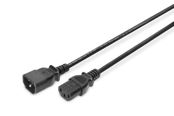Digitus AK-440201-018-S el-ledning Sort 1,8 m IEC C14 IEC C13