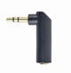 Gembird A-3.5M-3.5FL kabel kønsskifter 3.5mm Sort