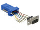 DeLOCK 66167 kabel kønsskifter Sub-D Rj-45 Sort, Blå, Rustfrit stål