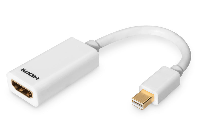 Digitus AK-340411-001-W videokabel adapter 0,15 m Mini DisplayPort HDMI Hvid