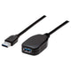 Manhattan 150712 USB-kabel USB 3.2 Gen 1 (3.1 Gen 1) 5 m USB A 5 Gbit/sek. Sort