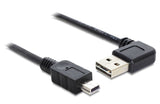 DeLOCK 1m USB 2.0 A - miniUSB m/m USB-kabel USB A Mini-USB A Sort