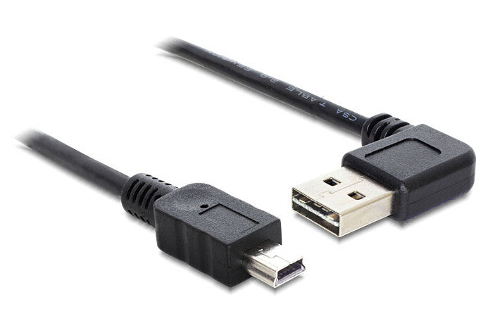 DeLOCK 1m USB 2.0 A - miniUSB m/m USB-kabel USB A Mini-USB A Sort