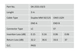 Digitus DK-2531-03/3 InfiniBand og fiberoptisk kabel 3 m LC ST I-VH Turkisfarve