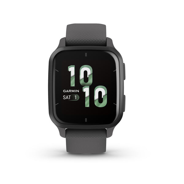 Garmin Venu Sq 2 3,56 cm (1.4") AMOLED 40 mm Digital Berøringsskærm Grå GPS (satellit)