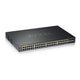 Zyxel GS2220-50HP-EU0101F netværksswitch Administreret L2 Gigabit Ethernet (10/100/1000) Strøm over Ethernet (PoE) Sort