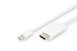 Digitus AK-340304-020-W videokabel adapter 2 m Mini DisplayPort HDMI Type A (Standard) Hvid