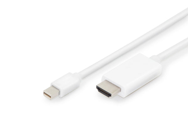 Digitus AK-340304-020-W videokabel adapter 2 m Mini DisplayPort HDMI Type A (Standard) Hvid