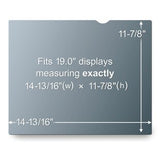 3M PF19.0 48,3 cm (19") Monitor Rammeløst display privatlivsfilter