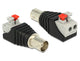 DeLOCK 65526 kabel kønsskifter BNC Sort, Sølv