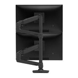 Ergotron LX Series LX Dual Stacking Arm, Tall Pole, Matte Black 101,6 cm (40") Skrivebord Sort