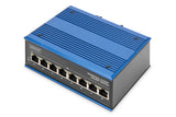 Digitus DN-651119 netværksswitch Ikke administreret L2 Gigabit Ethernet (10/100/1000) Sort, Blå