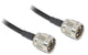 DeLOCK 88680 koaxial kabel 1 m Sort
