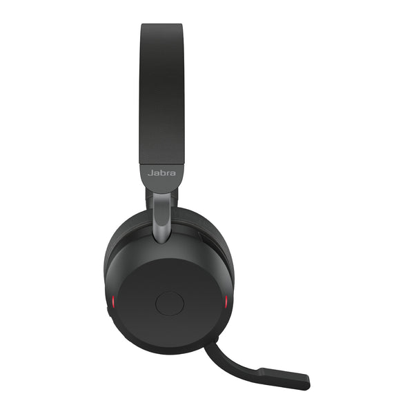 Jabra Evolve2 75 Headset Kabel & trådløs Opkald/musik USB Type-C Bluetooth Opladningsstativ Sort