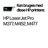 HP Original 410A LaserJet-tonerpatron, sort