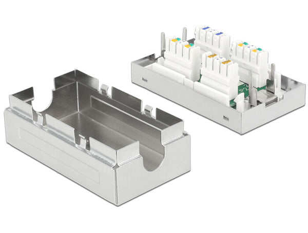 DeLOCK 86410 netværk fordelerskab Cat6a Metallic