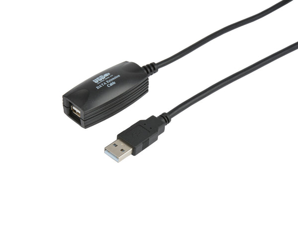 Prokord USBEX02-15m USB-kabel USB 2.0 USB A Sort