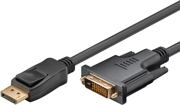Goobay 51960 videokabel adapter 1 m DisplayPort DVI-D Sort
