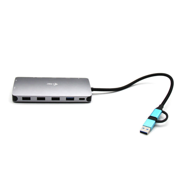 i-tec CANANOTDOCKPD dockingstation Ledningsført USB 3.2 Gen 1 (3.1 Gen 1) Type-A + Type-C Sølv