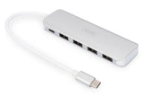 Digitus DA-70242-1 interface hub USB 3.2 Gen 1 (3.1 Gen 1) Type-C 5000 Mbit/s Sølv
