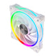 Akasa SOHO AR Computerkabinet Køleplade/køler 12 cm Transparent, Hvid 1 stk