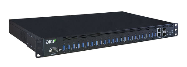 Digi AW24-G300 interface hub USB 3.2 Gen 1 (3.1 Gen 1) Type-A 10000 Mbit/s Sort