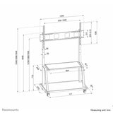 Neomounts NS-M4000BLACK multimedie vogn & stand Sort Fast gulvstativ