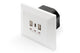 Digitus DA-70618 stikkontakt 2 x USB A + 1 x USB C Hvid