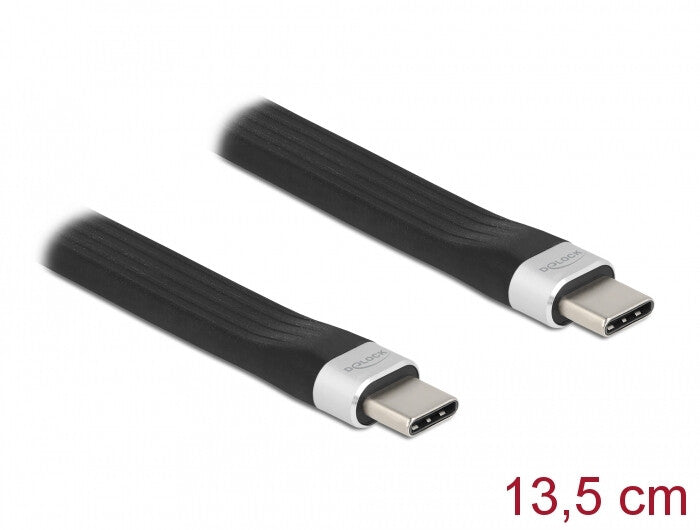 DeLOCK 85770 USB-kabel USB 3.2 Gen 2 (3.1 Gen 2) 0,135 m USB C 10 Gbit/sek. Sort