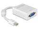 DeLOCK Adapter mini Displayport / VGA FM 0,18 m VGA (D-Sub) Hvid