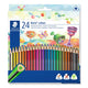 Staedtler 187 Sort, Blå, Bordeaux, Brun, Grøn, Lyse Blå, Lysegrøn, Lys grå, Magenta, Mauve, Orange, Fersken, Rød, Turkis, Violet, Hvid, Gul 24 stk