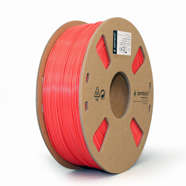 Gembird 3DP-ABS1.75-01-FR 3D print materiale ABS Rød 1,4 kg