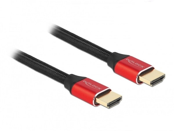 DeLOCK 85772 HDMI-kabel 0,5 m HDMI Type A (Standard) Sort, Rød
