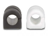 DeLOCK 18404 kabelorganisator Bord/Væg Kabelholder Sort, Hvid 3 stk