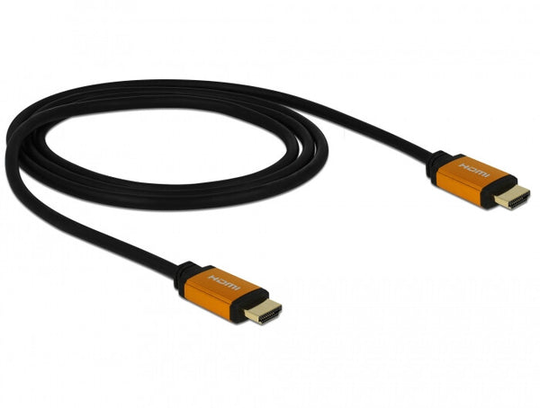 DeLOCK 85727 HDMI-kabel 1 m HDMI Type A (Standard) Sort, Guld