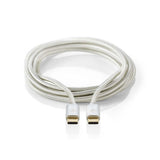 Nedis CCTB64700AL10 USB-kabel USB 3.2 Gen 1 (3.1 Gen 1) 1 m USB C 5 Gbit/sek. Aluminium