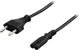 Deltaco Nonearthed device cable CEE 7/16 to IEC 60320 C7 3m black