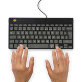 R-Go Tools Ergonomisch toetsenbord R-Go Compact Break, compact toetsenbord met pauzesoftware, QWERTZ (DE), bedraad, zwart