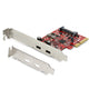 StarTech.com PEXUSB312C3 interface-kort/adapter Intern USB 3.2 Gen 1 (3.1 Gen 1)