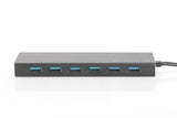 Digitus DA-70241-1 interface hub USB 3.2 Gen 1 (3.1 Gen 1) Type-A 5000 Mbit/s Grå