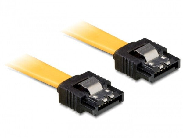 DeLOCK 0.5m SATA M/M SATA-kabel 0,5 m Gul