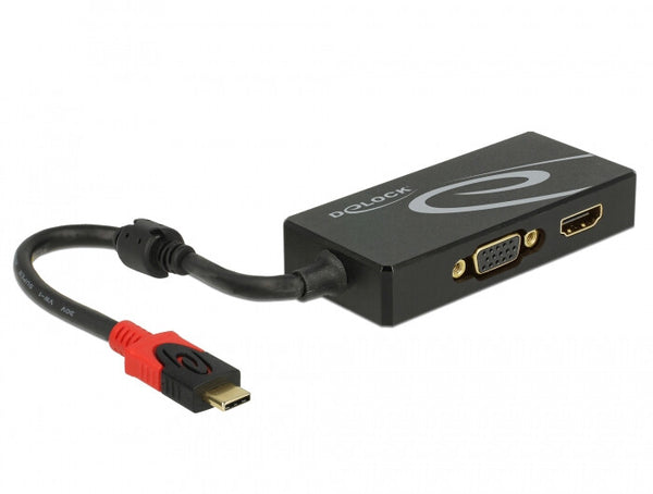 DeLOCK 87730 USB grafisk adapter 3840 x 2160 pixel Sort