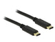 DeLOCK 2m, 2xUSB2.0-C USB-kabel USB 2.0 USB C 0,48 Gbit/sek. Sort