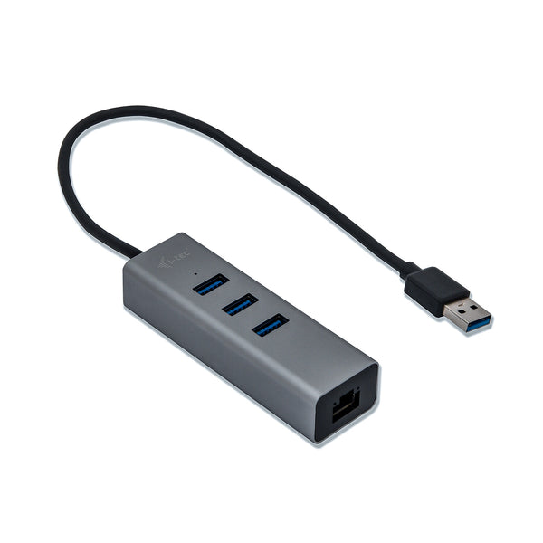 i-tec Metal U3METALG3HUB interface hub USB 3.2 Gen 1 (3.1 Gen 1) Type-A 5000 Mbit/s Grå