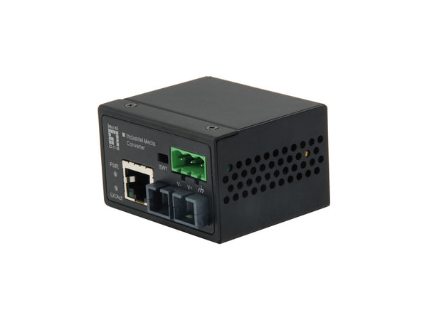 LevelOne IEC-4001 netværksomformer til medie 100 Mbit/s Multitilstand Sort