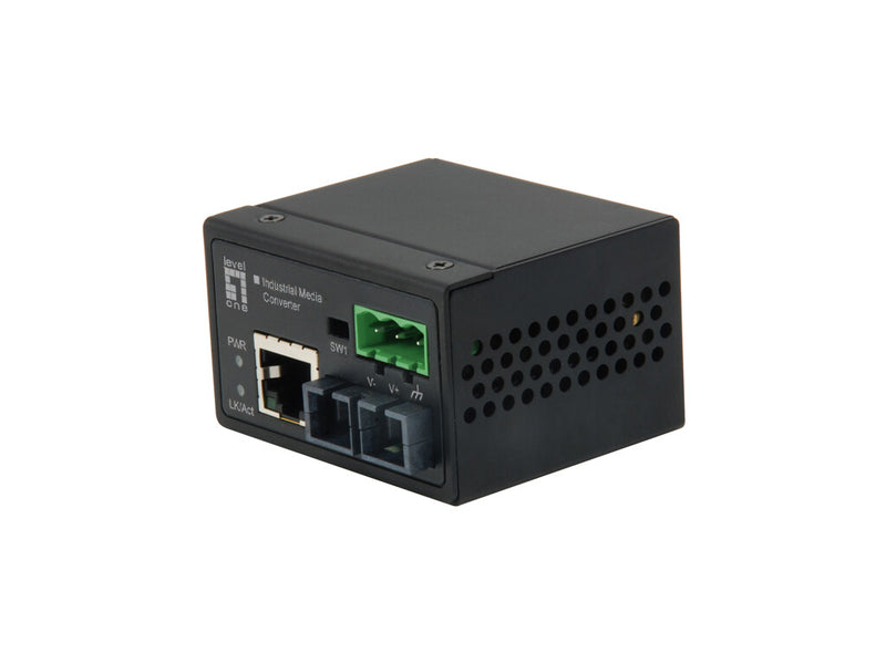 LevelOne IEC-4001 netværksomformer til medie 100 Mbit/s Multitilstand Sort